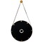Quickway Imports Metal Wall Clock Marble Look Face, Gold Rim and Handles with Hanging Band, for Dining, Living Room QI004256 - alternate 5